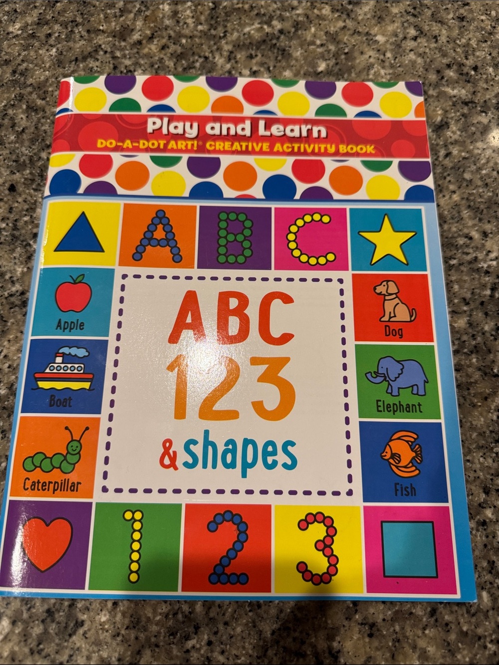 Play and Learn ABC 123 & Shapes - Colorful Kids Activity Book